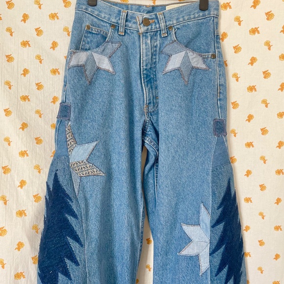 Upcycled Eddie Bauer Grateful Dead Jeans USA Made One of One - Picture 5 of 8